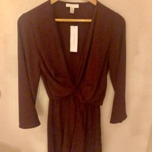 Top Shop Burgundy Dress